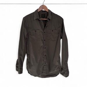 Lucky Brand Men's Casual Button Down Shirt - Olive Size M